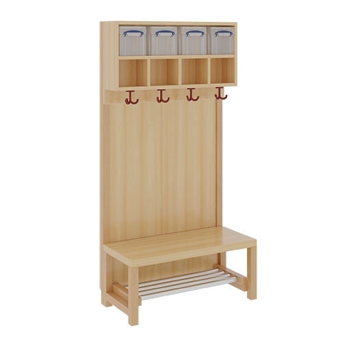 Komplettgarderobe inkl. Stütze mit Dekorfüllung, 4 Plätze, B/H/T 80×158×39 cm (Ausführung wählen) Komplettgarderobe inkl. Stütze mit Dekorfüllung, 4 Plätze, B/H/T 80×158×39 cm (Ausführung wählen)
