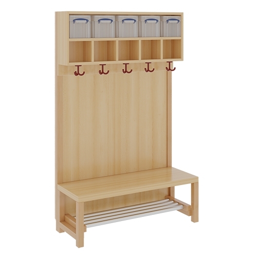 Komplettgarderobe inkl. Stütze mit Dekorfüllung, 5 Plätze, B/H/T 100×158×39 cm (Ausführung wählen) Komplettgarderobe inkl. Stütze mit Dekorfüllung, 5 Plätze, B/H/T 100×158×39 cm (Ausführung wählen)