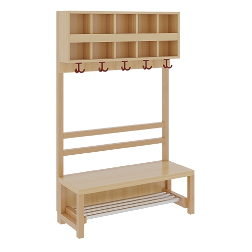Komplettgarderobe inkl. Stütze ohne Dekorfüllung, 5 Plätze, B/H/T 100×158×39 cm (Ausführung wählen) Komplettgarderobe inkl. Stütze ohne Dekorfüllung, 5 Plätze, B/H/T 100×158×39 cm (Ausführung wählen)