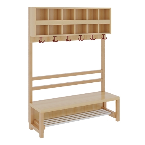 Komplettgarderobe inkl. Stütze ohne Dekorfüllung, 6 Plätze, B/H/T 120×158×39 cm (Ausführung wählen) Komplettgarderobe inkl. Stütze ohne Dekorfüllung, 6 Plätze, B/H/T 120×158×39 cm (Ausführung wählen)