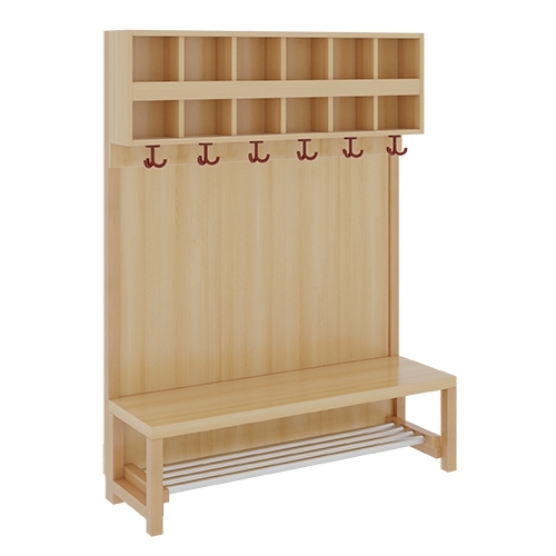 Komplettgarderobe inkl. Stütze mit Dekorfüllung, 6 Plätze, B/H/T 120×158×39 cm (Ausführung wählen) Komplettgarderobe inkl. Stütze mit Dekorfüllung, 6 Plätze, B/H/T 120×158×39 cm (Ausführung wählen)
