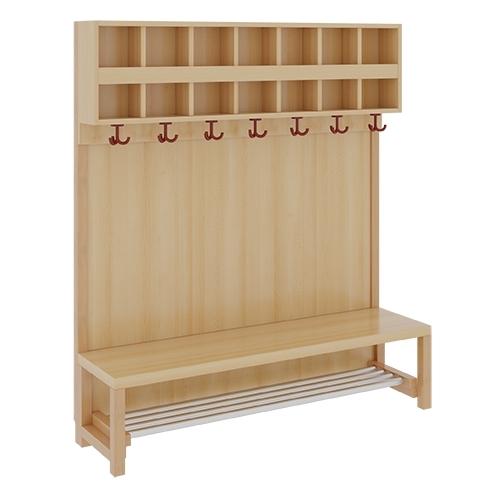 Komplettgarderobe inkl. Stütze mit Dekorfüllung, 7 Plätze, B/H/T 140×158×39 cm (Ausführung wählen) Komplettgarderobe inkl. Stütze mit Dekorfüllung, 7 Plätze, B/H/T 140×158×39 cm (Ausführung wählen)