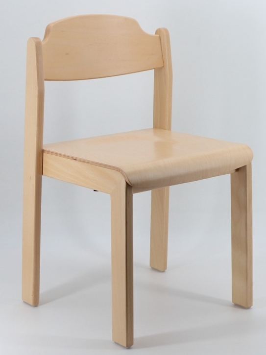 Stapelstuhl PHIL 38 cm, Kunststoffgleiter
