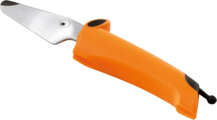 kinderkitchen Messer Hund, ohne Zähne, orange