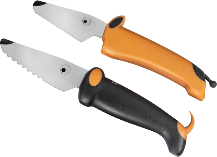 kinderkitchen® Messer Hund, 2er-Set, Orange/Schwarz