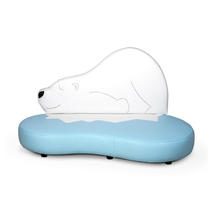 Kindersofa Eisbär - niedriges Polar-Sofa für Krippe & Kita Kindersofa Eisbär - niedriges Polar-Sofa für Krippe & Kita