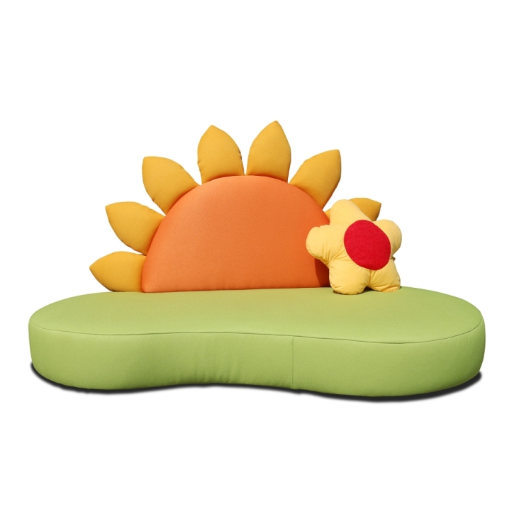 Kindersofa Kuschelinsel - blumen-Sofa mit Blumenkissen für Krippe & Kita Kindersofa Kuschelinsel - blumen-Sofa mit Blumenkissen für Krippe & Kita