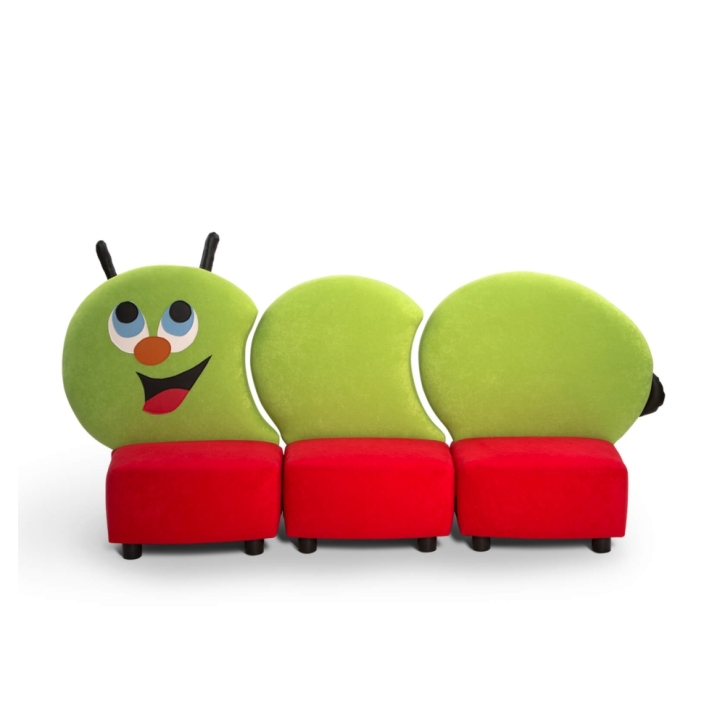 Kindersofa Räupchen - modulares 3-teiliges Raupen-Sofa für Krippe & Kita Kindersofa Räupchen - modulares 3-teiliges Raupen-Sofa für Krippe & Kita