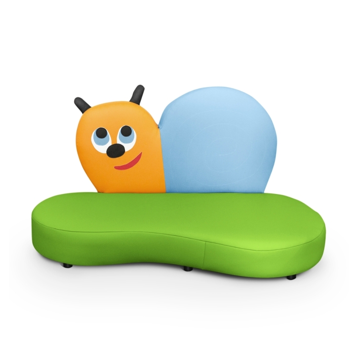 Kindersofa Schnecke - niedriges Schnecken-Sofa für Krippe & Kita Kindersofa Schnecke - niedriges Schnecken-Sofa für Krippe & Kita