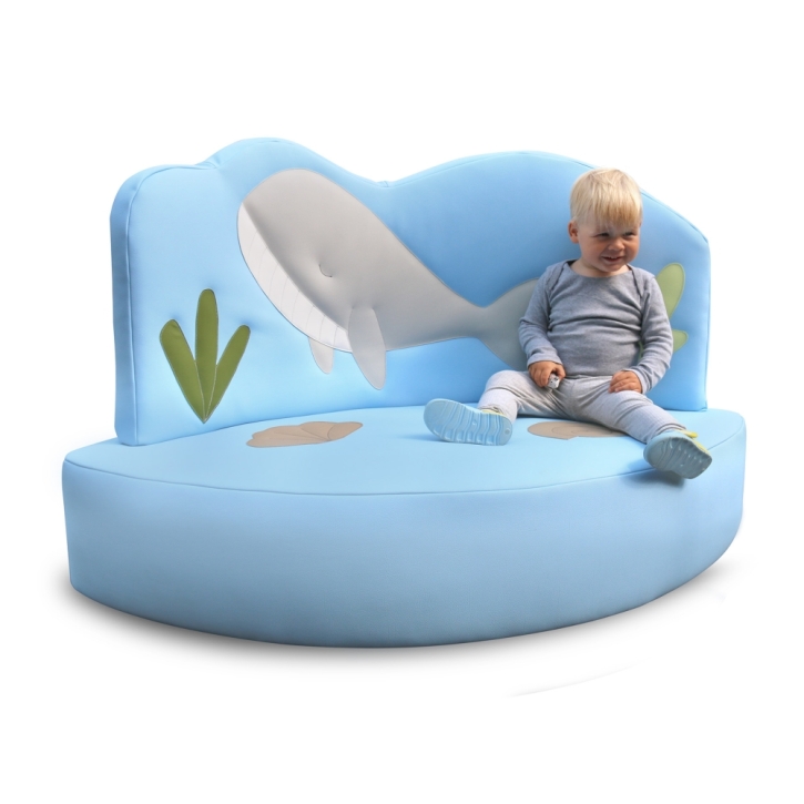 Kindersofa Wal - niedriges Kuschelsofa für Krippe & Kita Kindersofa Wal - niedriges Kuschelsofa für Krippe & Kita