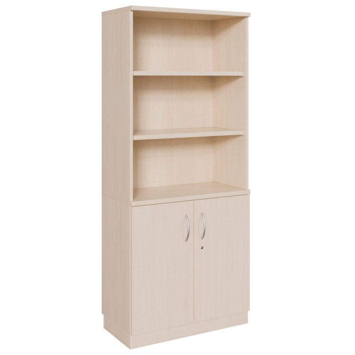 Kombinationsschrank, unten 2 Türen, oben Regal mit 2 Böden, Höhe 190 cm Kombinationsschrank, unten 2 Türen, oben Regal mit 2 Böden, Höhe 190 cm