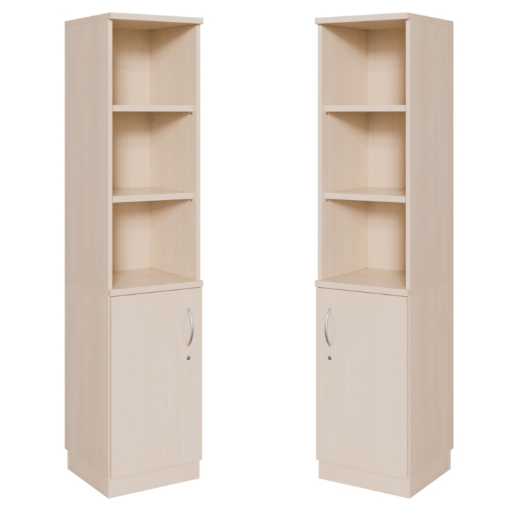 Kombinationsschrank, unten Tür, oben Regal mit 2 Böden, Höhe 190 cm Kombinationsschrank, unten Tür, oben Regal mit 2 Böden, Höhe 190 cm