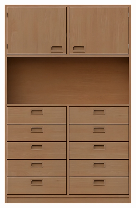 Korpusschrank Modell 24, mit Rückwand