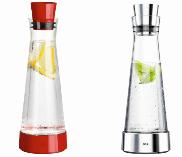 Glas-Kühlkaraffe für Kaltgetränke 1 Liter Glas-Kühlkaraffe für Kaltgetränke 1 Liter