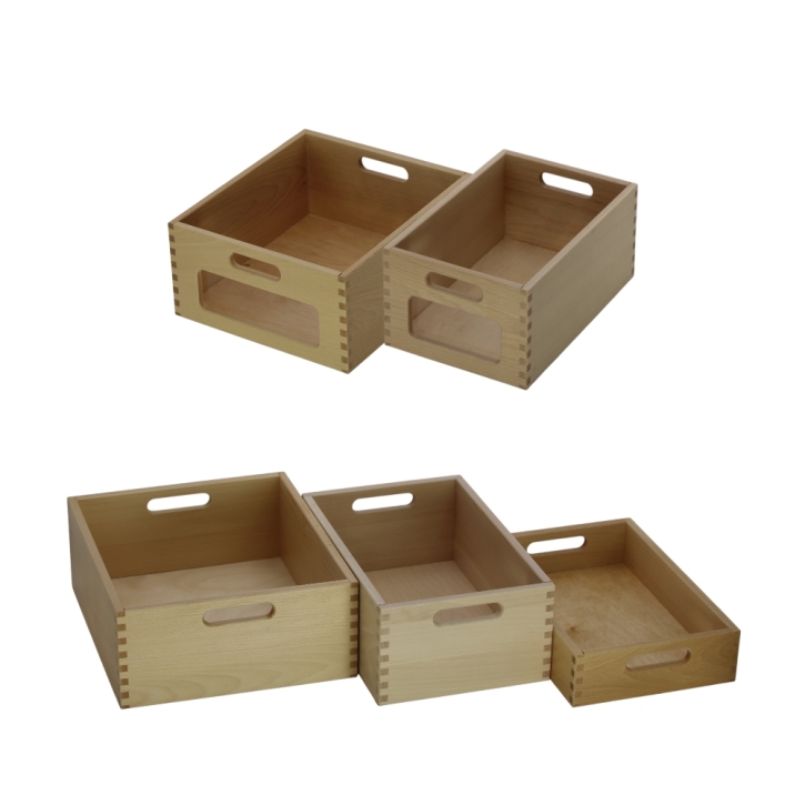 Materialkasten aus Buche Massivholz