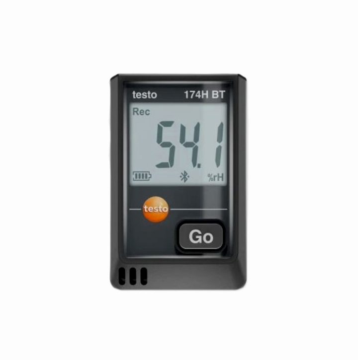 Mini-Datenlogger - testo 174 H BT für Feuchte und Temperatur, schwarz mit Bluetooth und App-Anbindung