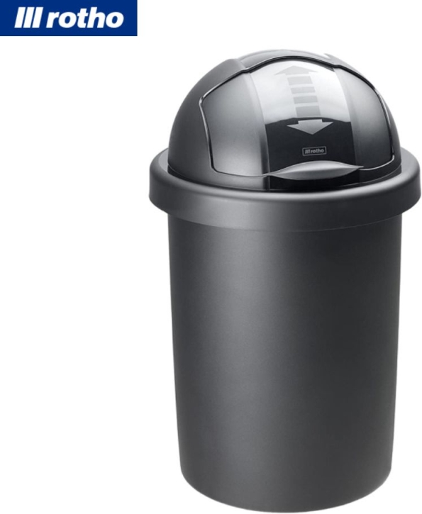 Kunststoff-Eimer Rollbob, 30 Liter, Ø 35,5 × H 59,5 cm, schwarz