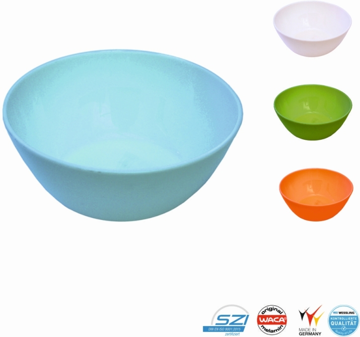 Schüsseln, 400 ml, aus PBT, Ø 12,5 cm, H 4,5 cm, hellblau Schüsseln, 400 ml, aus PBT, Ø 12,5 cm, H 4,5 cm, hellblau