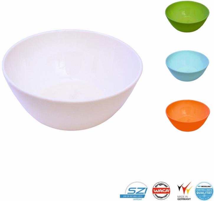 Schüsseln, 400 ml, aus PBT, Ø 12,5 cm, H 4,5 cm, weiß Schüsseln, 400 ml, aus PBT, Ø 12,5 cm, H 4,5 cm, weiß