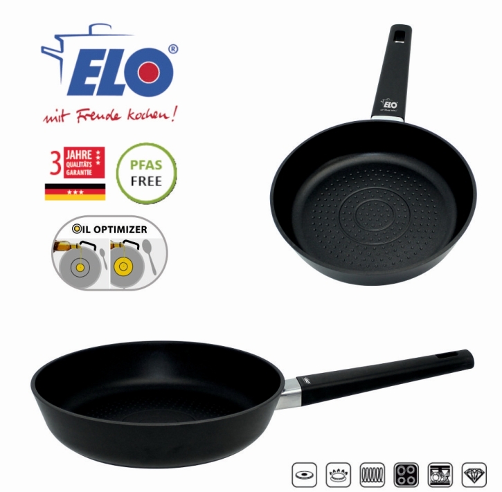 Pfanne ELO Smart Wave mit ELODUR® Select Antihaftversiegelung, Aluminium, ØxH 20 x 4,8 cm