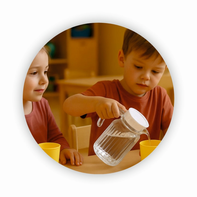 Ambientebild Quadro Krug mit Kindern Ambientebild Quadro Krug mit Kindern