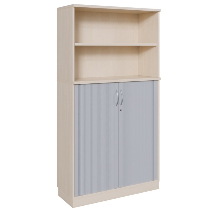 Querrollladenschrank mit Regal und einem Einlegeboden, 5 Ordnerhöhen, Höhe 190 cm, B/T 100 x 42 cm