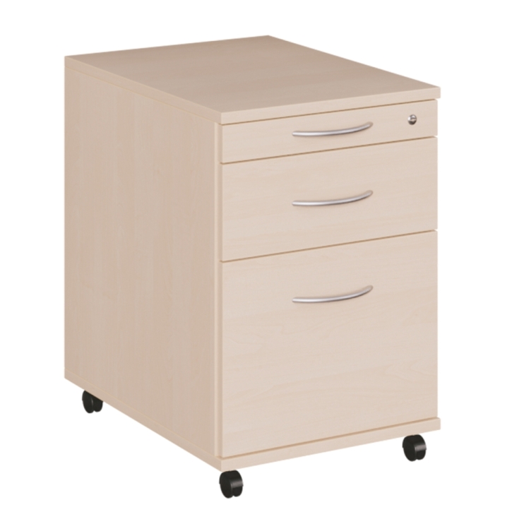 Rollcontainer mit Hängeregistratur, fahr- und abschließbar, BxHxT 43 x 64 x 58 cm