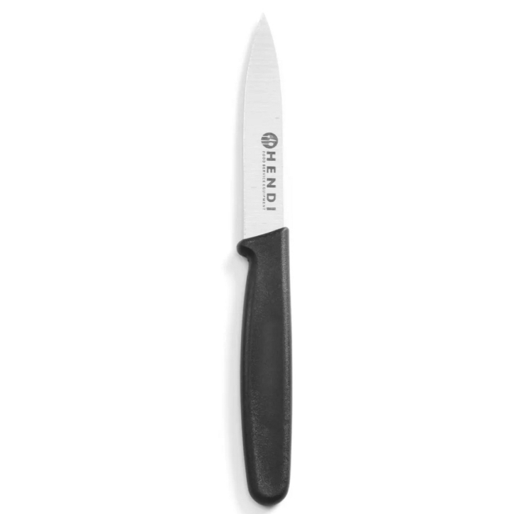 Schälmesser, Klinge 8 cm, SCHWARZER Griff nach HACCP