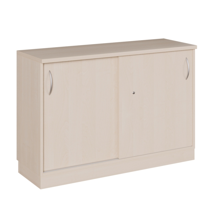 Schiebetürenschrank, Breite 120 cm, 2 Ordnerhöhen, HxT 82 x 42 cm