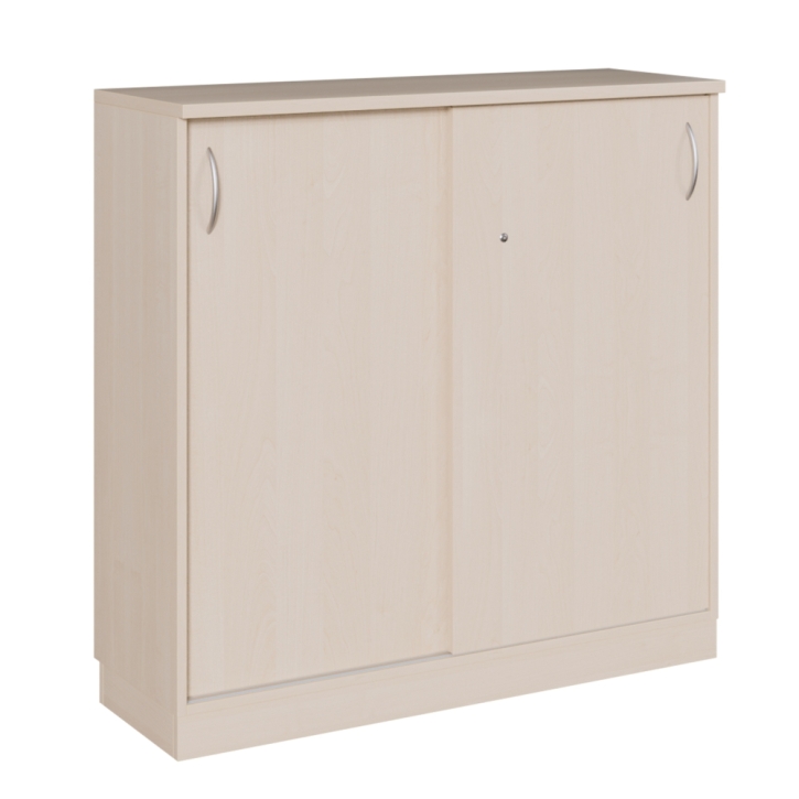 Schiebetürenschrank, Breite 120 cm, 3 Ordnerhöhen, HxT 118 x 42 cm