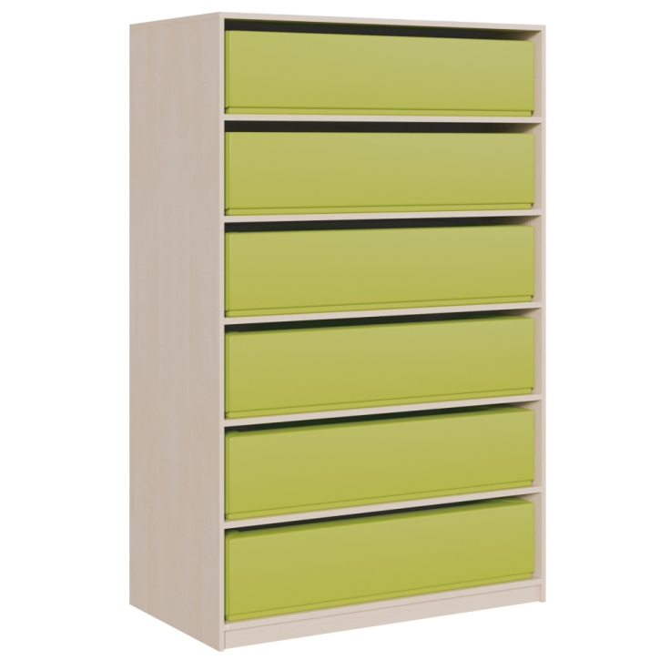 Regal für kleine Schaumstoffbettchen Minis und Krabbels, 124 x 190 x 70 cm  (BxHxT)