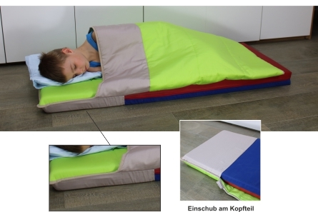 Schlafsack zum Aufziehen mit Liegepolster, 54 x 132,5 cm