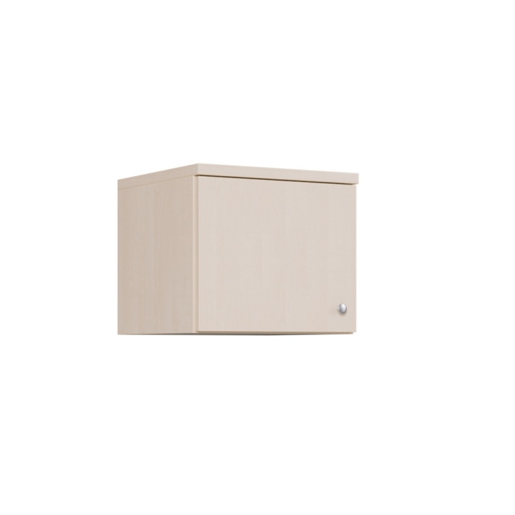 Aufsatzschrank mit einer Tür, 1 Ordnerhöhe, Höhe 38 cm, B/T 43 x 42 cm, rechts