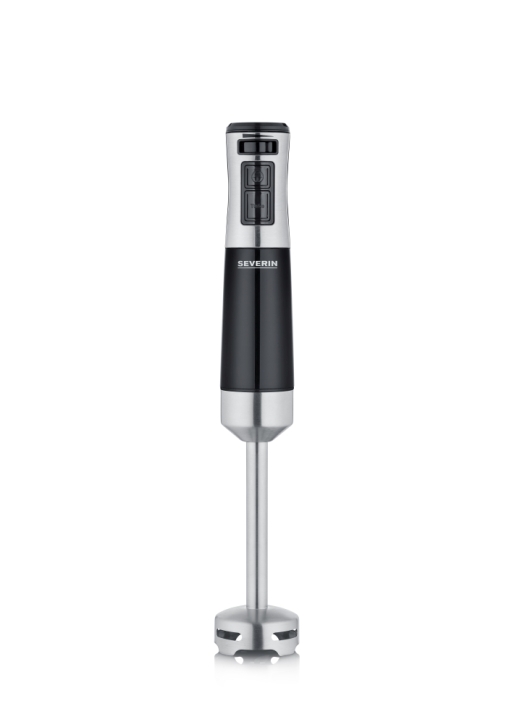 Severin Stabmixer, 600 W, schwarz/edelstahlgebürstet
