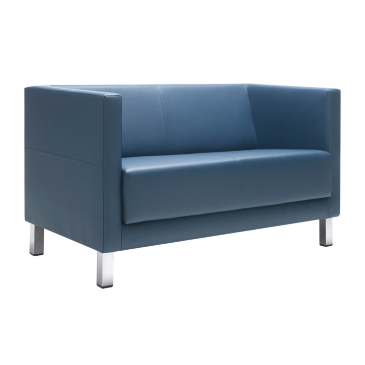 SIT!Box Stoffbezug - 2er Sofa mit Armlehne, B/H/T: 123x71x68 cm, Sitzhöhe: 44 cm