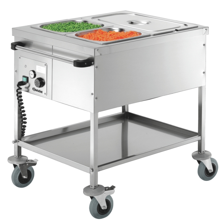 Speisenausgabewagen 2 x 1/1 GN, B/T/H 650 x 820 x 855 mm