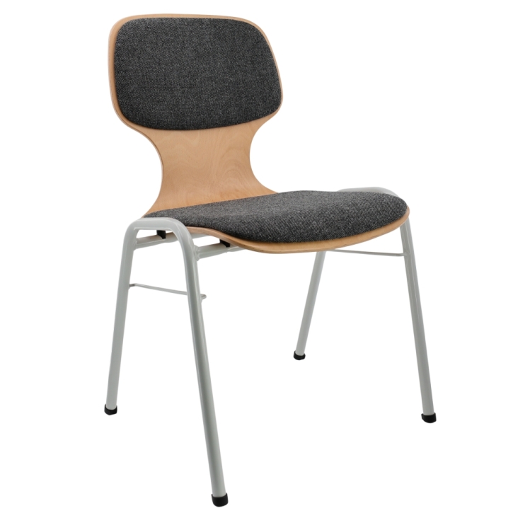 Stuhl 14, mit Sitz- und Rückenpolster