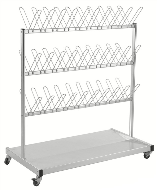 Stiefeltrockenwagen, 2-reihig, 30 Paar, 87 x 54 x 120 cm