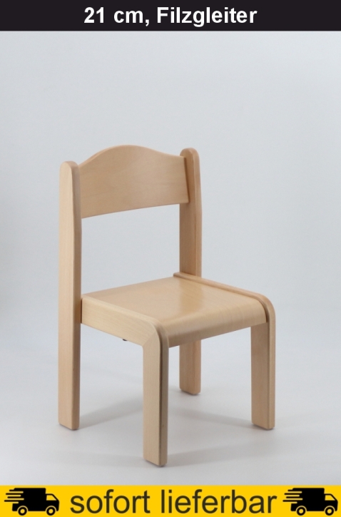 Stapelstuhl Max, Sitzhöhe 21 cm, Filzgleiter