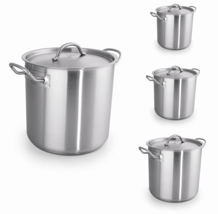 Suppentopf mit Deckel, mittelschwere Qualität, NICHT induktionsgeeignet