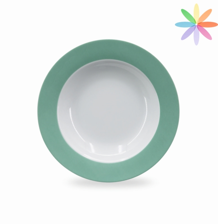 Porzellanserie COLORATA - Teller tief, H x Ø 3,8 x 21 cm