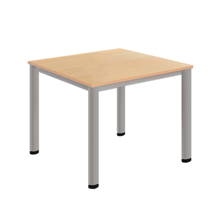 Tischserie FLEXIBEL Quadrattisch, mit Rund- oder Quadratrohrgestell, Tischhöhe 72 cm