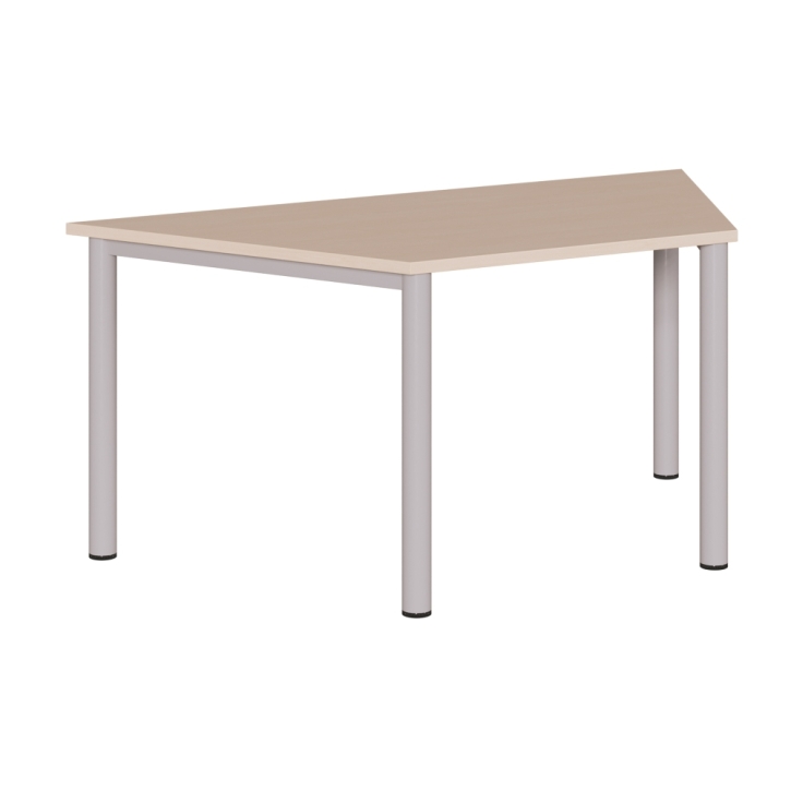 Trapeztisch mit Rundrohrgestell, B/H/T 160 x 72 x 80 cm Trapeztisch mit Rundrohrgestell, B/H/T 160 x 72 x 80 cm