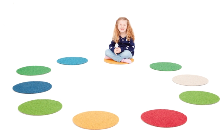 Tretford - Runde Sitzpads Ø 40 cm, 10er-Set