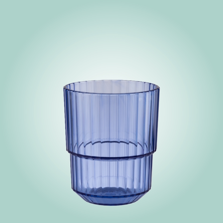 Trinkglas LINEA 0,15 Liter, Ø 6,5 x H 8 cm, 03 light blue