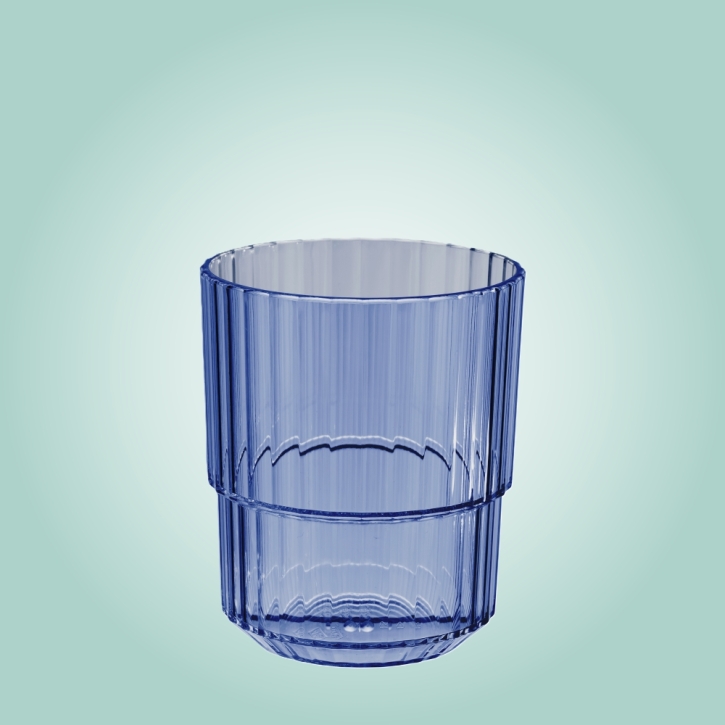 Trinkglas LINEA 0,30 Liter, Ø 8,5 x H 10 cm, 03 light blue