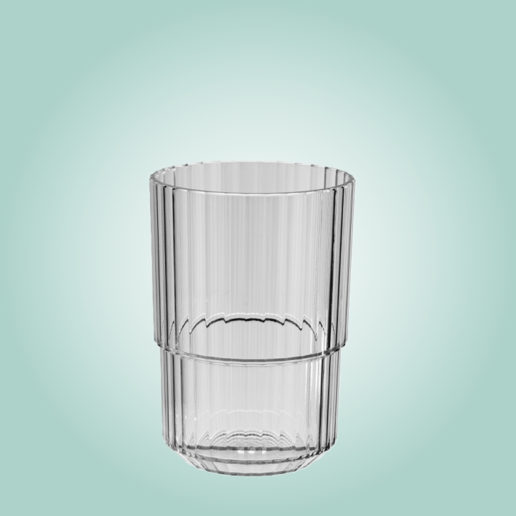 Trinkglas LINEA 0,40 Liter, Ø 8,5 x H 12 cm, 02 french grey