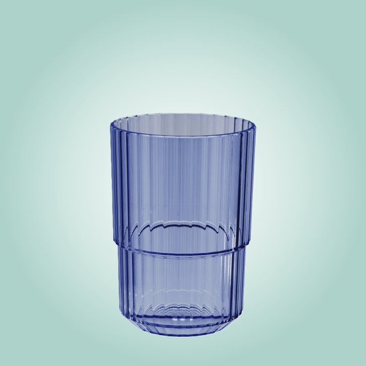 Trinkglas LINEA 0,40 Liter, Ø 8,5 x H 12 cm, 03 light blue