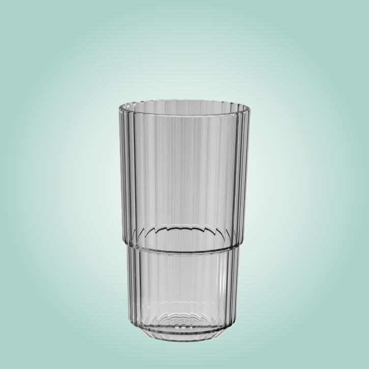Trinkglas LINEA 0,50 Liter, Ø 8,5 x H 15 cm, 02 french grey
