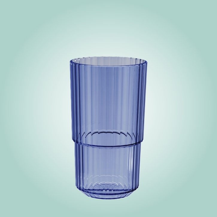 Trinkglas LINEA 0,50 Liter, Ø 8,5 x H 15 cm, 03 light blue